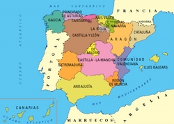 Ciudades de España - mapa pinchable