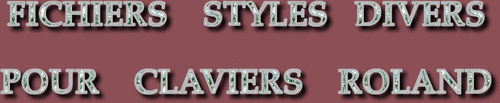 STYLES DIVERS CLAVIERS ROLAND SÉRIE 9937