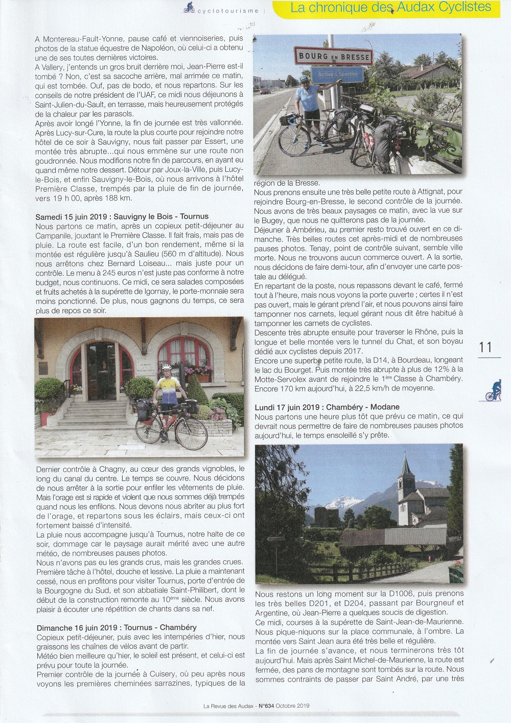 Chapeau bas M.BOURGETEAU + article calais -brindisi (cliquer sur lire la  suite) - Vélo Loisirs du Saosnois