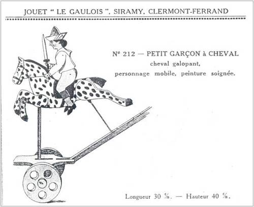 SOMSON - cavalier sur son tricycle