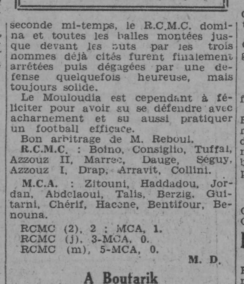 D 15.2.1942 mison carrée MCA-RCMC  1-0