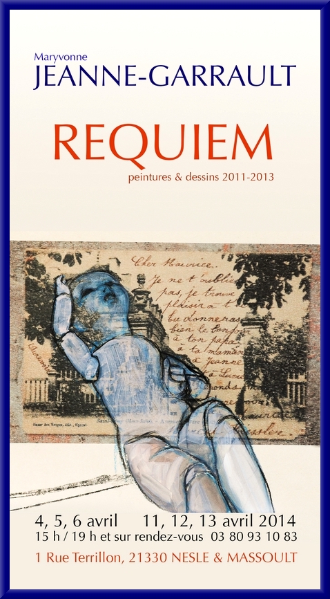 "Requiem", une  émouvante exposition de  peintures et de dessins de Maryvonne Jeanne-Garrault