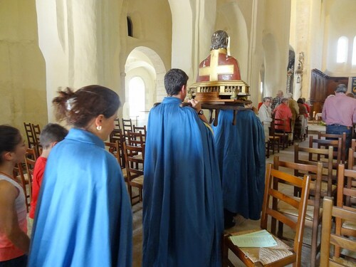 Les Vêpres à l'église Saint Vorles en juin 2013...