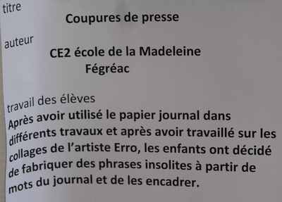 Expo / Le papier... tout un art à l'école