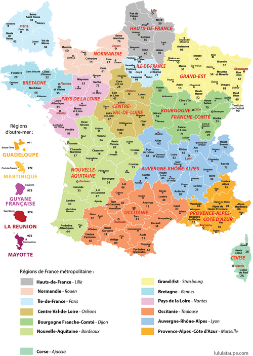 La France et ses Départements