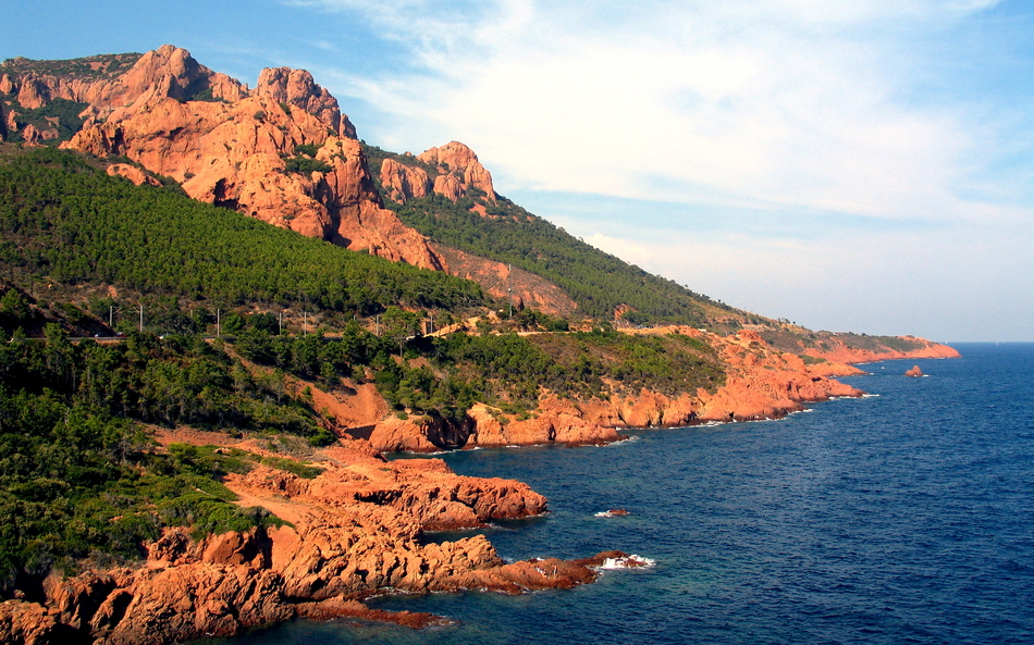 Littoral dans le massif de l'Estérel, PACA