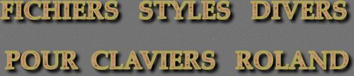 STYLES DIVERS CLAVIERS ROLAND SÉRIE 9956