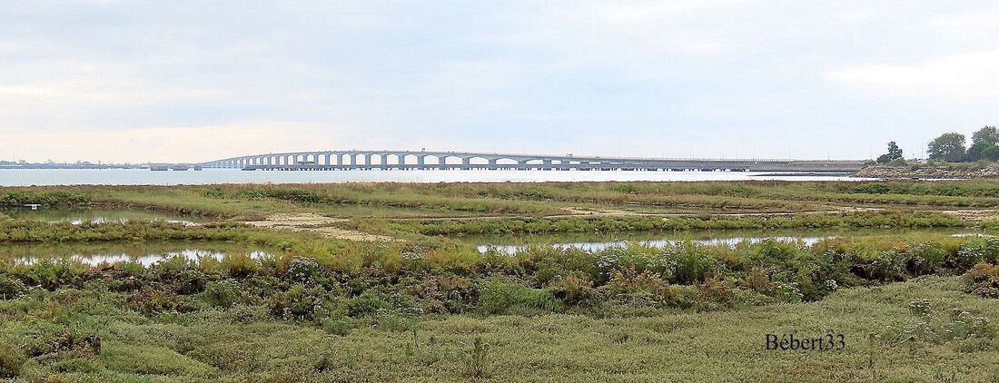 le pont d'Oléron depuis l'île