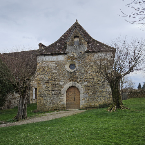 Le village de Carennac en hiver