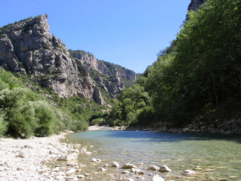 castellane - camping les lavandes - et rivière l'ass 