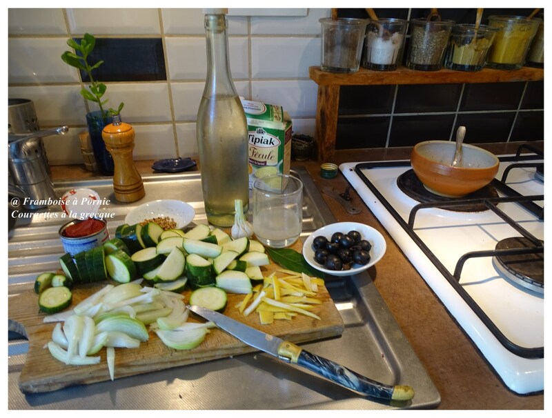 Courgettes à la grecque 