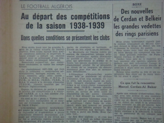 saison 1938-1939 démarre