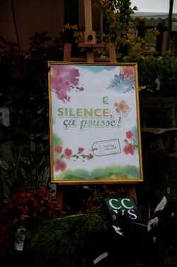 Silence ça pousse, bientôt aussi en jardinerie.