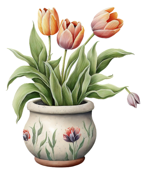 Tulipes en pot