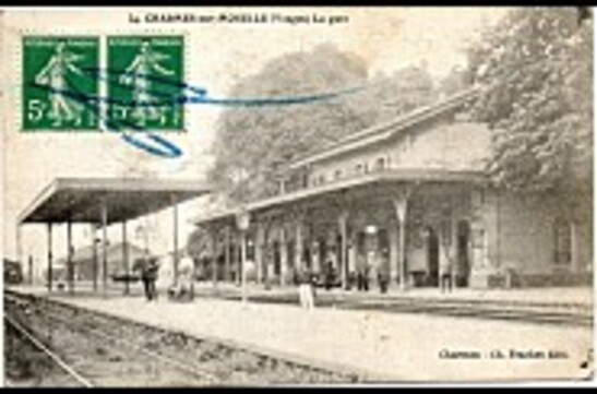 La gare en 1900