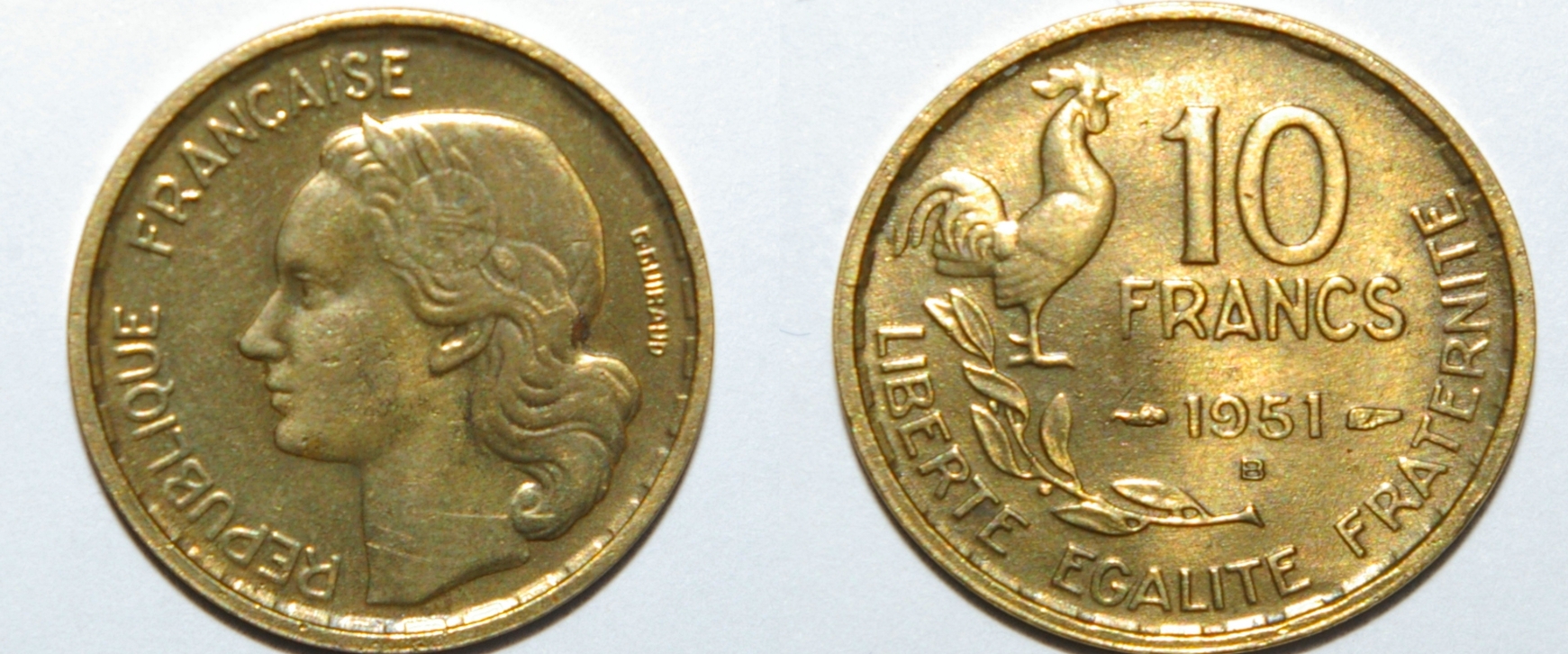 10 francs 1951 b