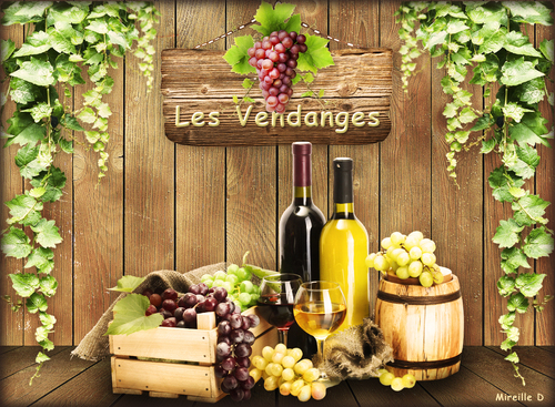 Les Vendanges (Photomontage)