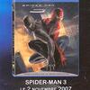 Spider-man 3 (affiche de pub sorti DVD et Disque Blu-Ray)