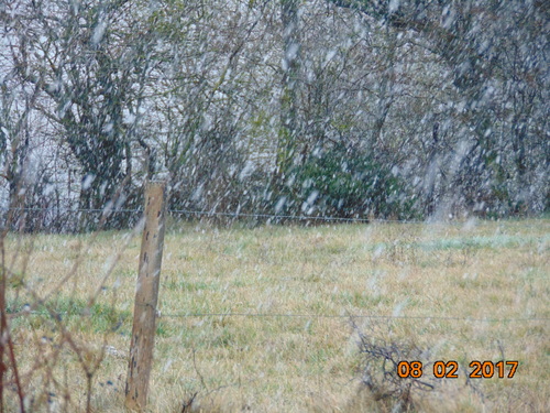 NOus avons eu de la neige ... ;)