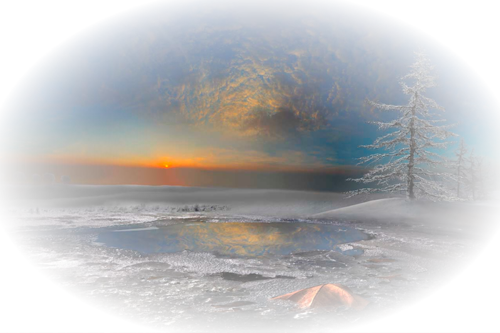 Paysage coucher de soleil / 4