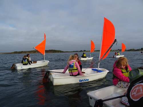 La première séance de voile