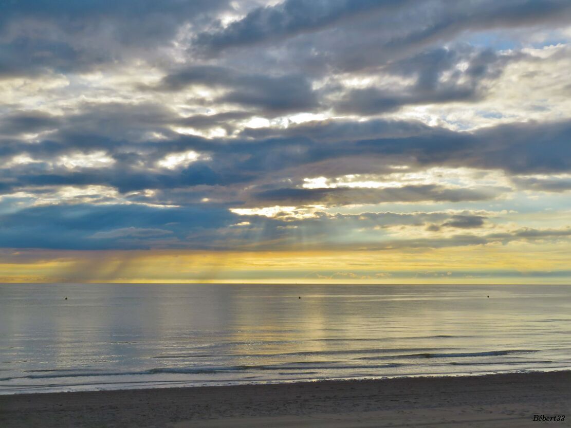 coucher de soleil à Fort Mahon