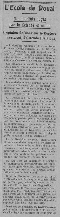 L'École de Douai (Le Fraterniste, 20 mars 1914)