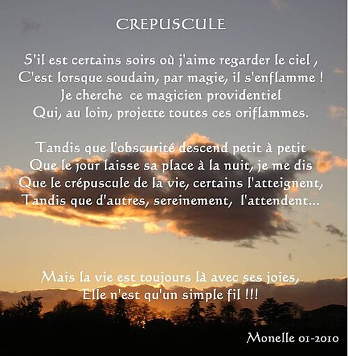 Poésie.... "Crépuscule"