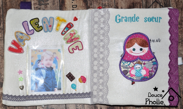 Quiet book de naissance (avec tuto partiel)