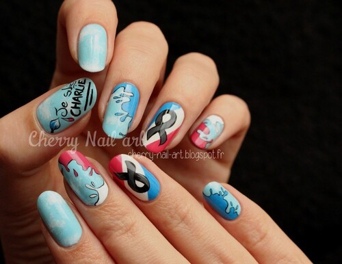 Quand les blogueuses nail art rendent hommage à Charlie Hebdo