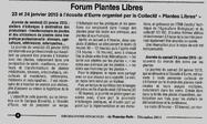 Forum plantes Libres