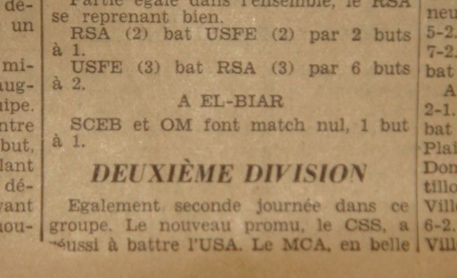 Dimanche 12.10.1930 au Stade Belfort MCA-ASPTT 9-2