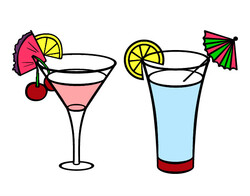 Cocktails normand et pétillant