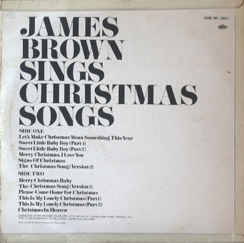 1966 James Brown & The Famous Flames : Album " Sings Christmas Songs " King Records K 1010 [ US ]