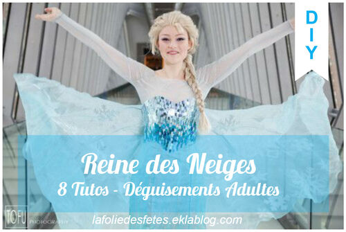 8 Tutos DIY : Elsa Reine des Neiges (adulte)