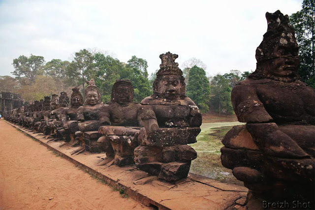 Angkor Thom, la porte Sud Angkor Thom, la porte Sud