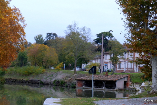 Montgiscard : reflets au Canal du Midi