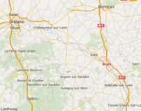 Situation locale de Briare et de Montargis