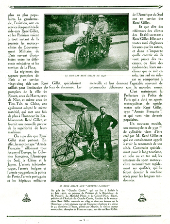 René Gillet, la moto tricolore