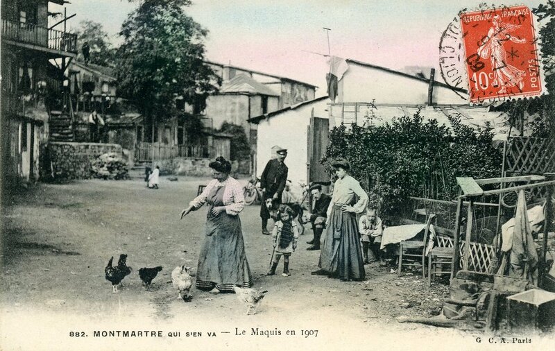 Montmartre : L'ancien Maquis et Villa Léandre