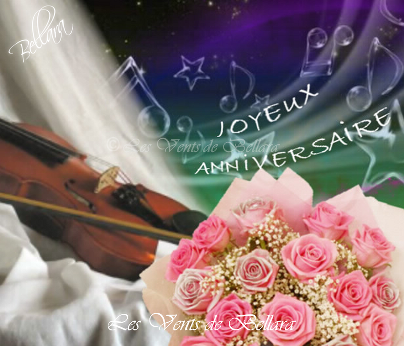 Un anniversaire en musique - Version roses roses