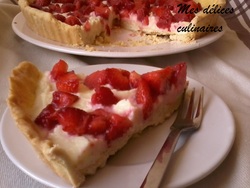 Tarte fraise/chocolat blanc à la vanille bourbon