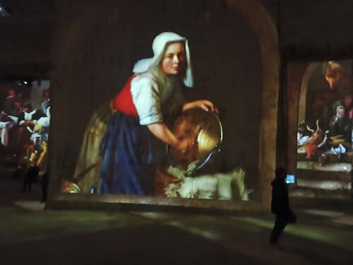 Les Baux de Provence : les carrières de lumière.