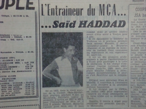 1962- Décembre 1963 HADAD SAID 