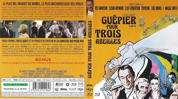 Joseph L. Mankiewicz, Guépier pour trois abeilles, Honey pot, 1967, Blu ray BQHL, 2021