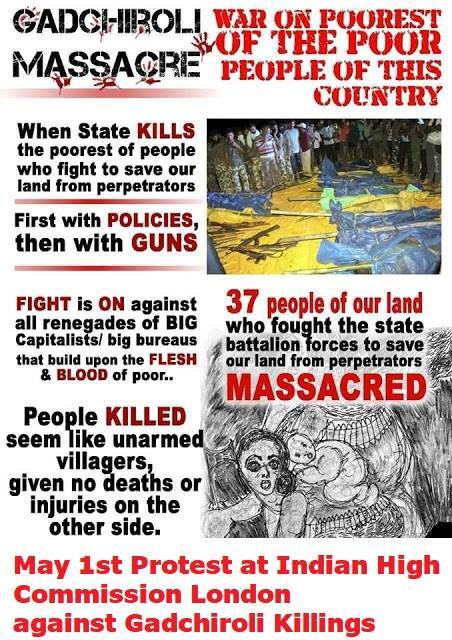 Inde : massacre de près de 40 camarades maoïstes par les forces de l'État