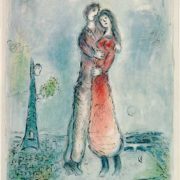 Marc Chagall, La joie, 1980 Lithographie, 116 x 75,5 cm Donation de M. Charles Sorlier en 1988 Musée national Marc Chagall, Nice Gérard Blot/Agence photographique de la RMN – Grand Palais des Champs Elysées © Adagp, Paris 2019