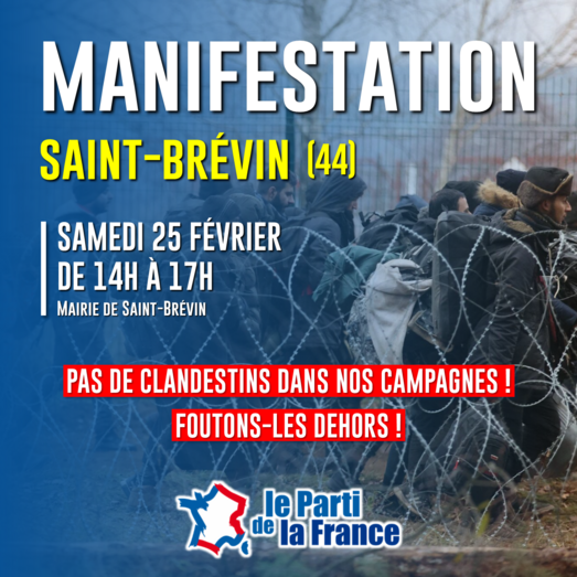 Non à l'invasion migratoire à Saint-Brévin (44) !