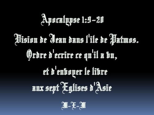  Apocalypse  1:3 Titre et sujet du livre