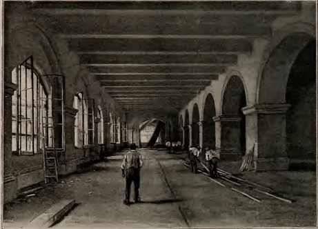 Sous sol du petit Palais 1900